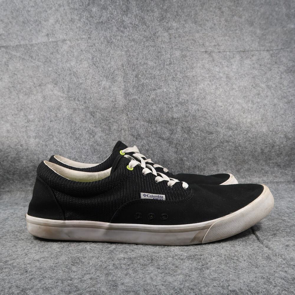 Columbia Shoes Mens 14 Casual Sneakers Slack Tide PFG Lace Up Black Low Sport